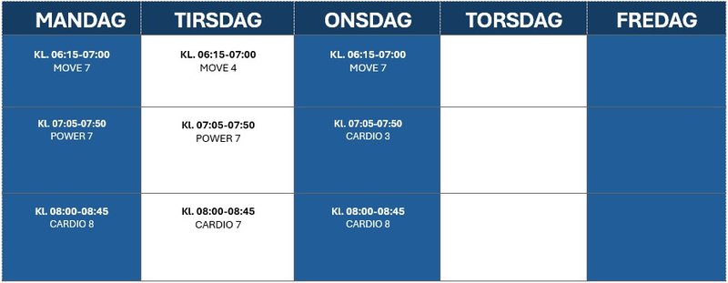 ukeplan i vinterferien
